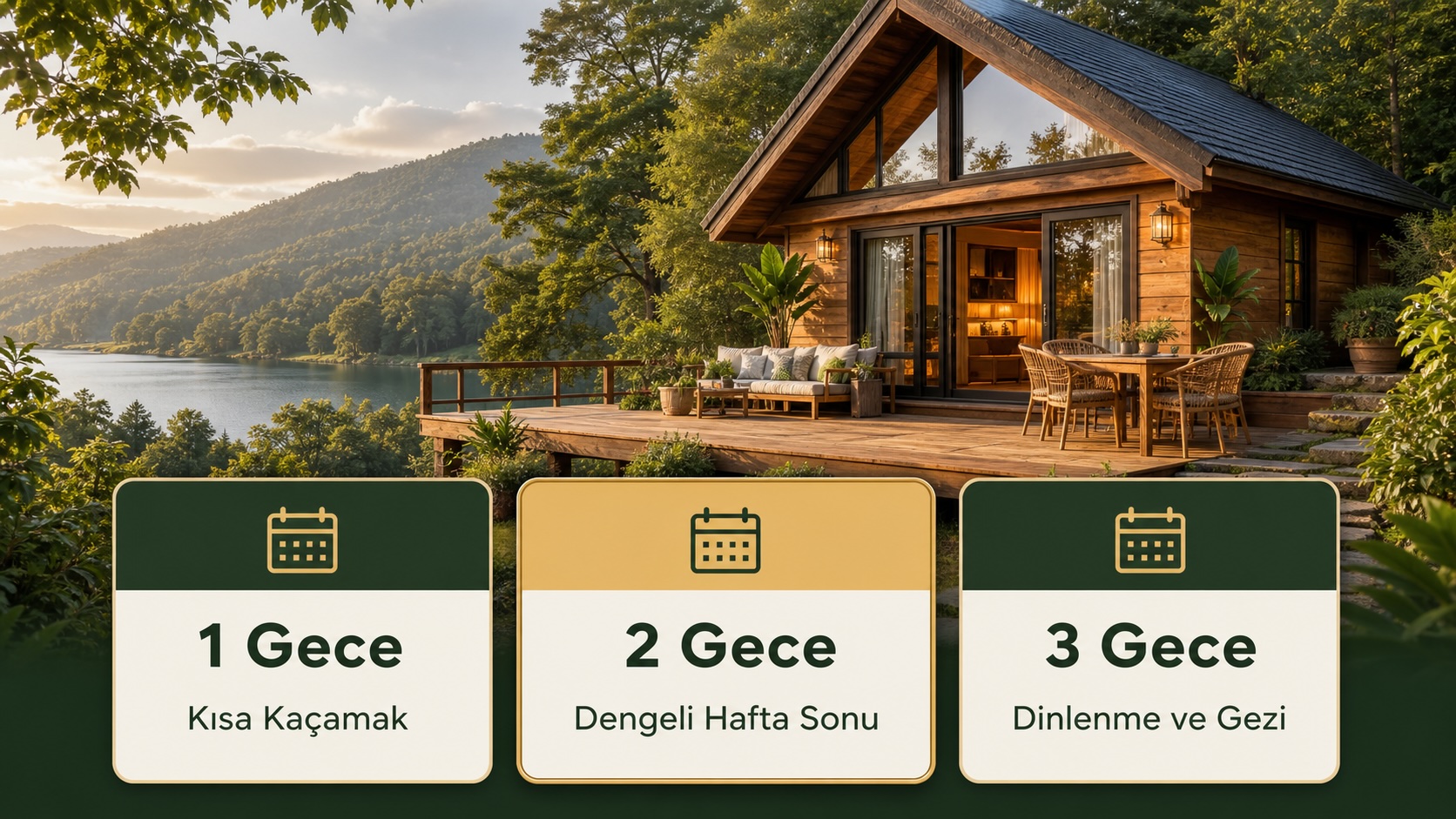 Bungalov Tatili Kaç Gün Olmalı? 1, 2 ve 3 Gecelik Tatil Planlarının Karşılaştırması